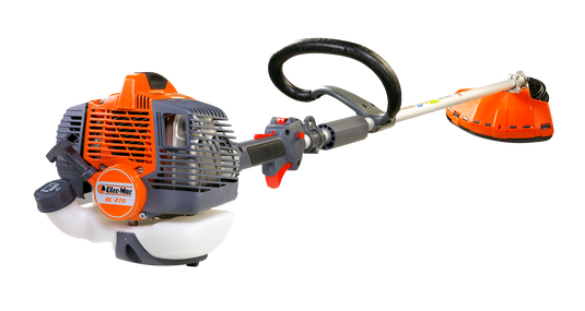 orange and grey 27cc brushcutter