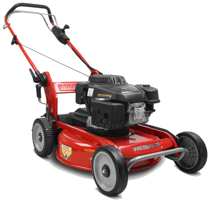 weibang mulching lawnmower in red, 21
