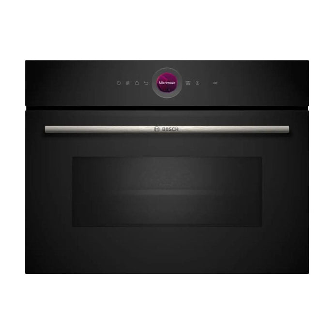 black 800W integrated microwave