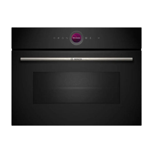 black 800W integrated microwave