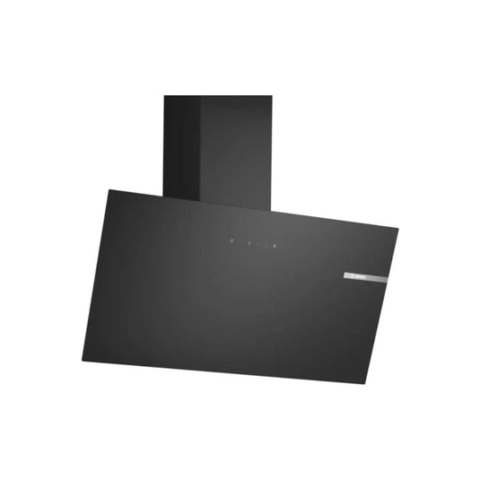 Bosch Series 2 Angled Glass Chimney Hood 80CM Black Glass DWK85D Toss Bryan