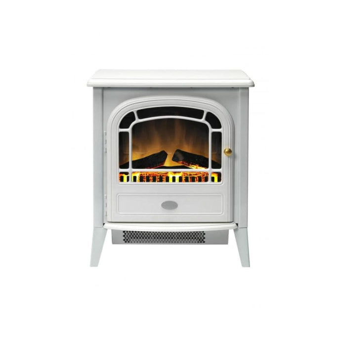 dimplex courcheval electric stove in white
