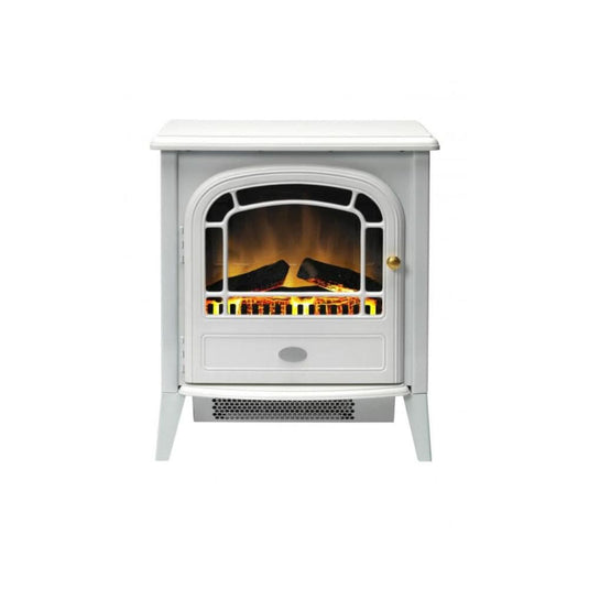 dimplex courcheval electric stove in white