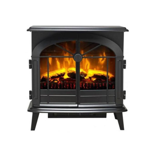 dimplex leckford electric stove in black