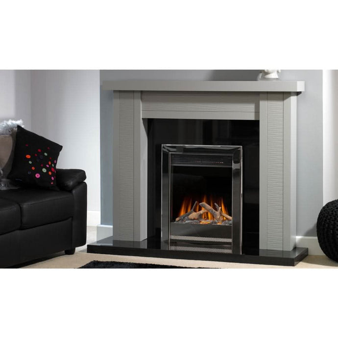 evonic argenta 16 insert electric fire in chrome with remote control