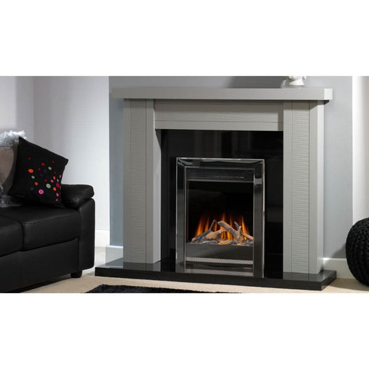 evonic argenta 16 insert electric fire in chrome with remote control