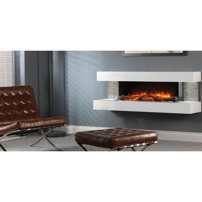 Evonic Compton 1000 Insert Electric Fire | White | EVECOWHBR
