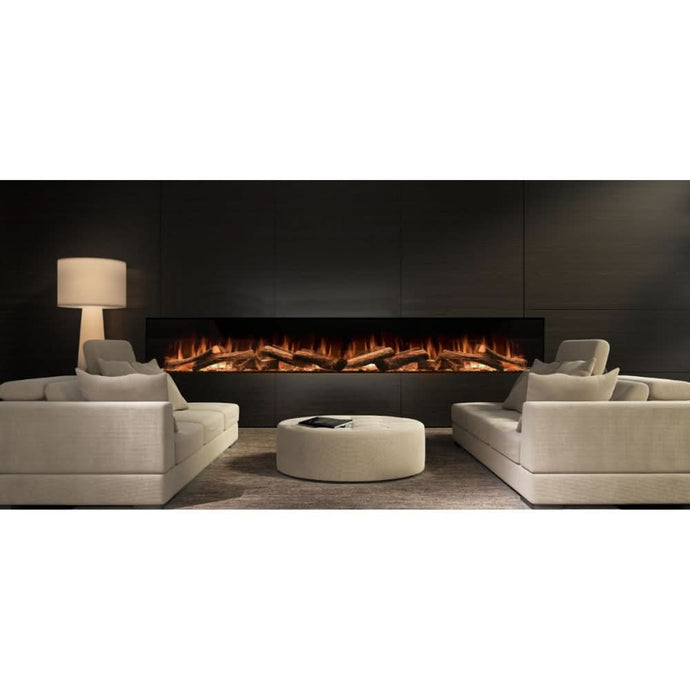 evonic halo 2400 integrated electric fire with glass fronted