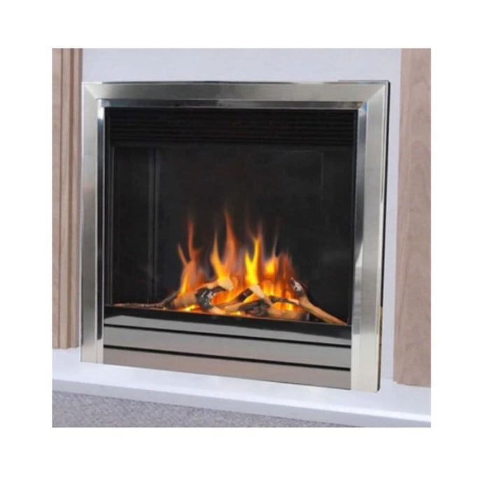 Evonic Kepler 22 Insert Electric Fire | Two Tone Chrome Frame | EVEKEPLPETRC