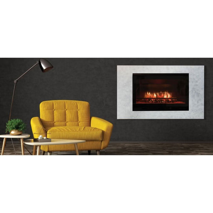 evonic sirus integrated electric fire with glass fronted