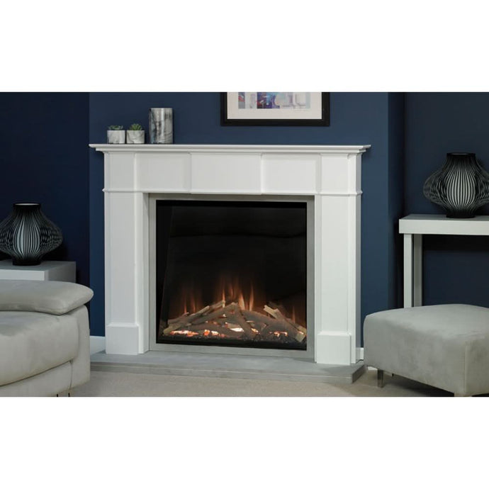 evonic halo 650 integrated electric fire with glass fronted