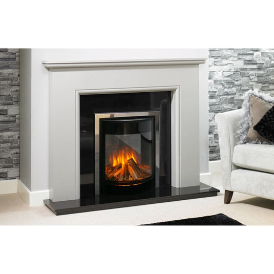 evonic sphera 16 insert electric fire in black nickle