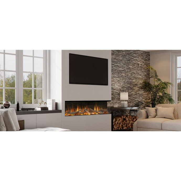 evonic volante 1500 integrated electric fire, glass fronted