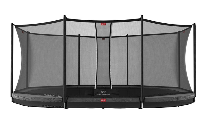 Berg Grand Favorit InGround Trampoline | 520CM/17FT | Safety Net | Grey | 30.23.65.40