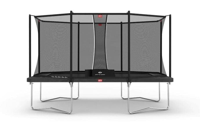 Berg Ultim Favorit Regular Trampoline | 410cm/13FT | Safety Net | Grey | 32.25.64.30