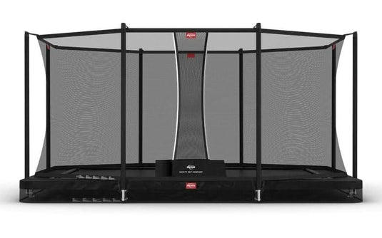 Berg Ultim Favorit InGround Trampoline | 410CM/13FT| Safety Net | Black | 32.23.64.40