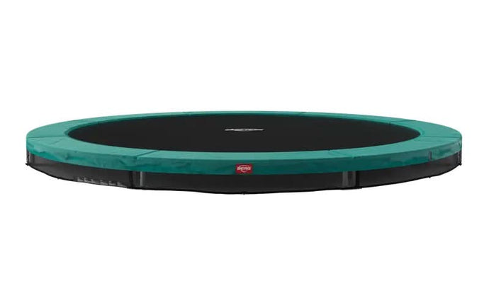 green inground trampoline