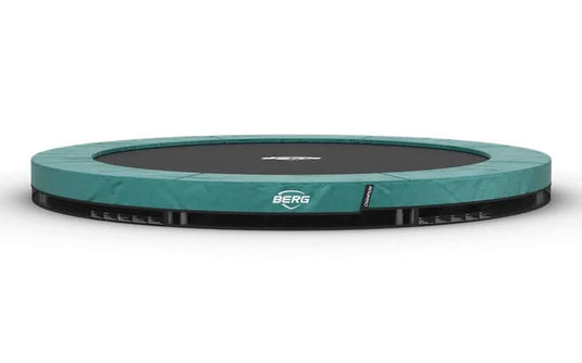 green inground trampoline