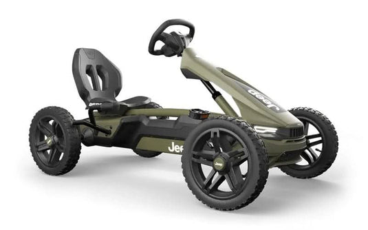 green Jeep rally go kart 
