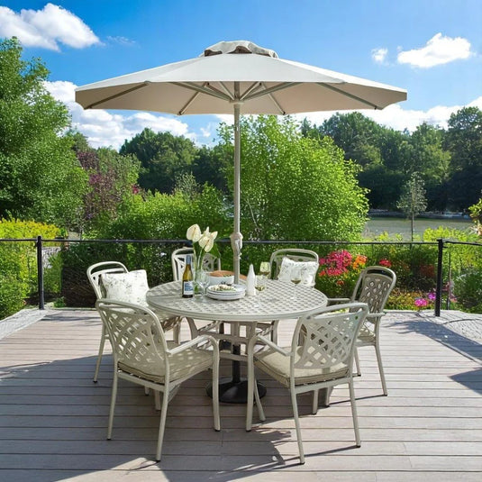 Berkeley 6 Seater Cast Aluminium Round Set | 241260