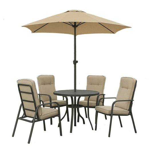 Verona 4-Seater Round Cushioned Set | 301630