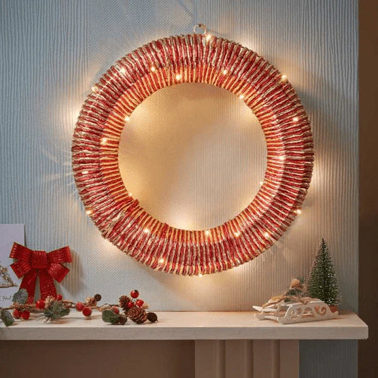 RedGold Braid Wreath | 40cm | 2532135