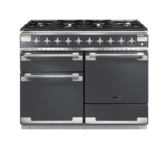 Rangemaster Elise 110 | Dual Fuel | Slate | Brushed Nickel Trim | ELS110DFFSL/