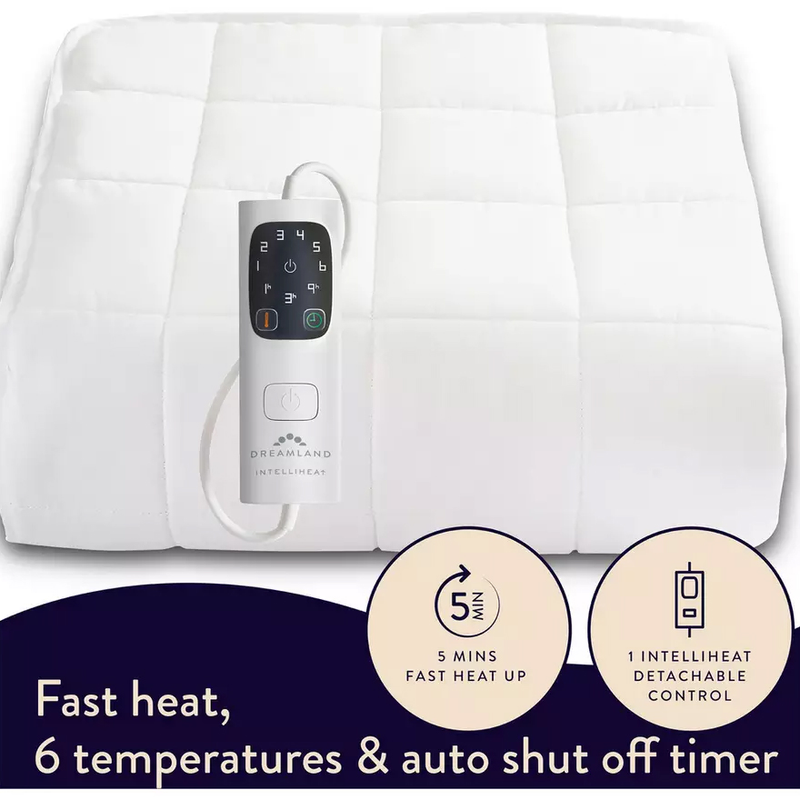 Завантажте зображення в засіб перегляду галереї, Dreamland Snowed In Organic Cotton Mattress Protector Single | 16886
