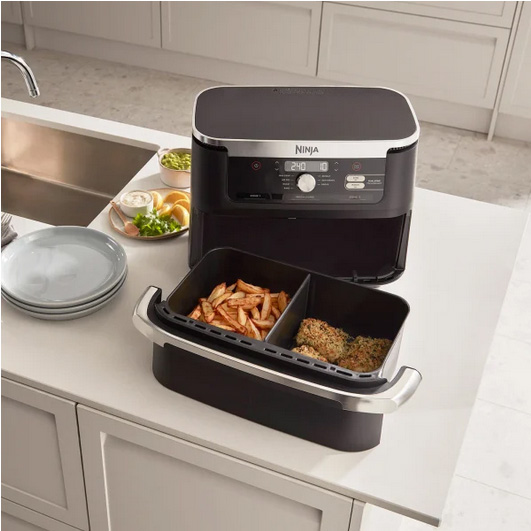 ninja flexidrawer air fryer pulled out