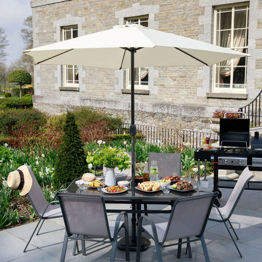 Parasol Aluminium Crank & Tilt | Stone | 2.7M | 300138