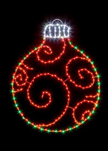 78 x 59cm Twinkling Flexibright Bauble Red-Green Mix LED | LV243120RGR
