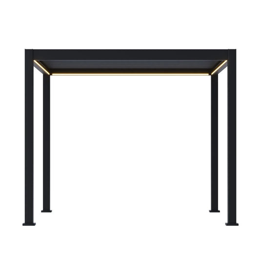 Neo Louvered 3x3m Pergola with LED Lighting | EA13484