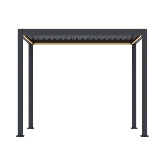 Neo Louvered 3x3m Pergola with LED Lighting | EA13484
