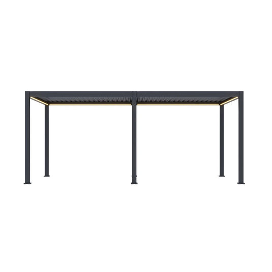 Neo Louvered 6x3m Pergola with LED Lighting | EA13486