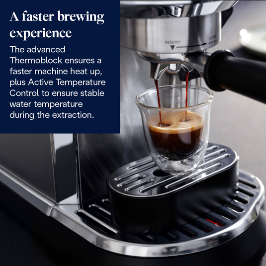 DeLonghi Dedica Maestro Plus Espresso Coffee Machine | Stainless Steel | EC950.M