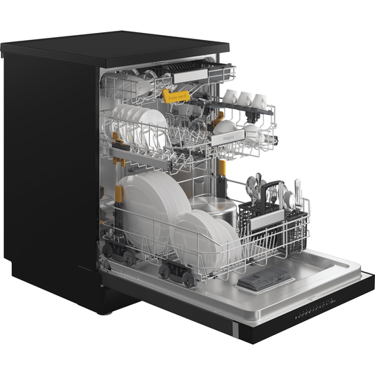 Whirlpool Maxi Space Freestanding Dishwasher | Black | W8FHS61BSUK