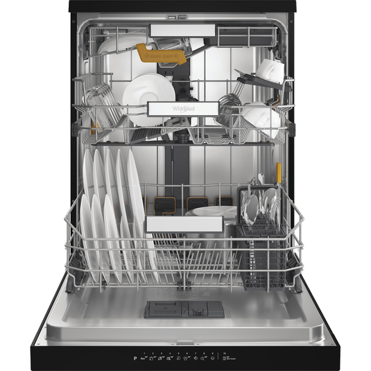 Whirlpool Maxi Space Freestanding Dishwasher | Black | W8FHS61BSUK