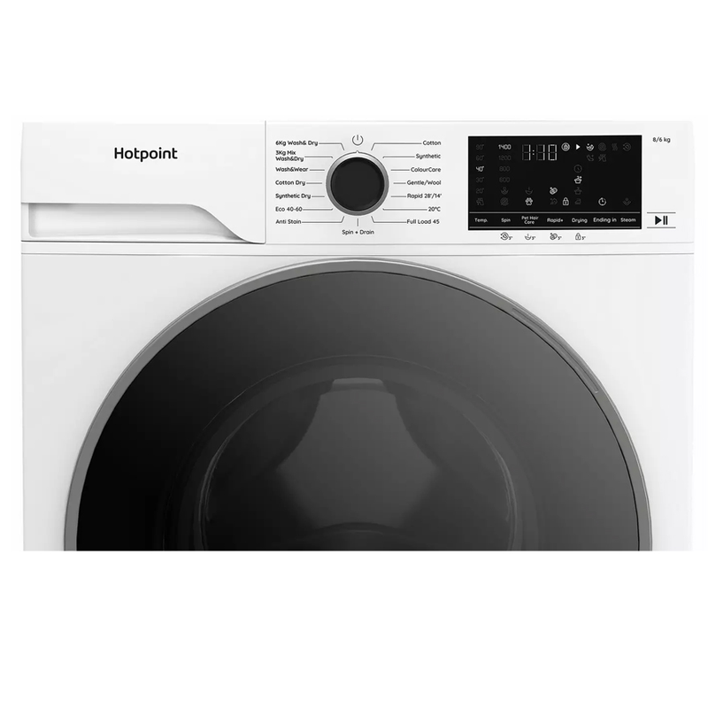 Załaduj obraz do przeglądarki galerii, Hotpoint 8/6kg Washer Dryer | 1400 Spin  | HBD8680ANTISTAINUK
