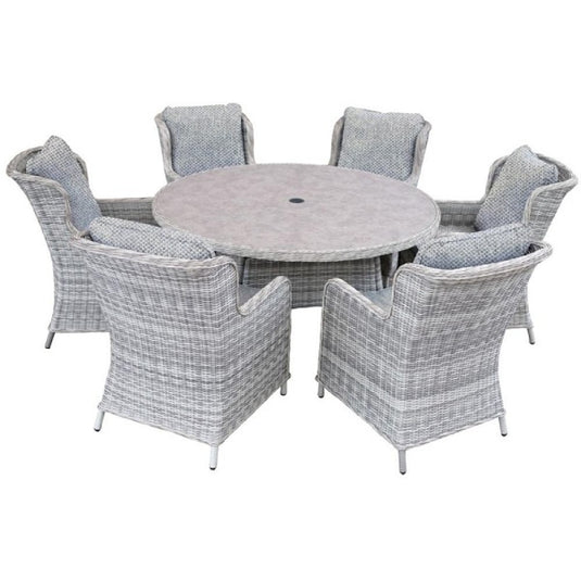 Avignon 6-Seater Round Dining Set | 301635