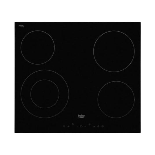 black glass induction hob 