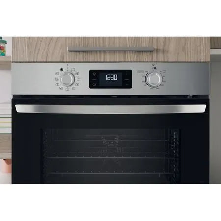 Завантажте зображення в засіб перегляду галереї, Indesit Turn&amp;Go Electric Single Fan Oven | Stainless Steel | IO 278P1 X UK
