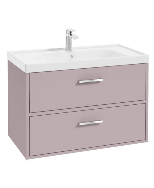 Sonas Finland Wall Hung 80Cm Two Drawer Vanity Unit