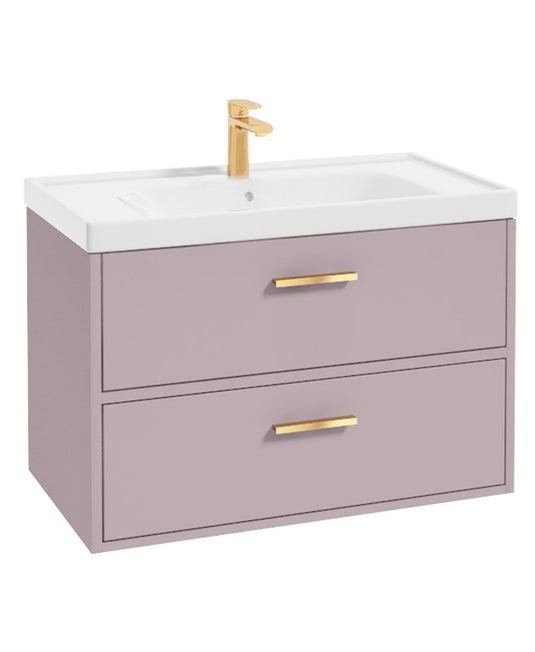 Sonas Finland Wall Hung 80Cm Two Drawer Vanity Unit