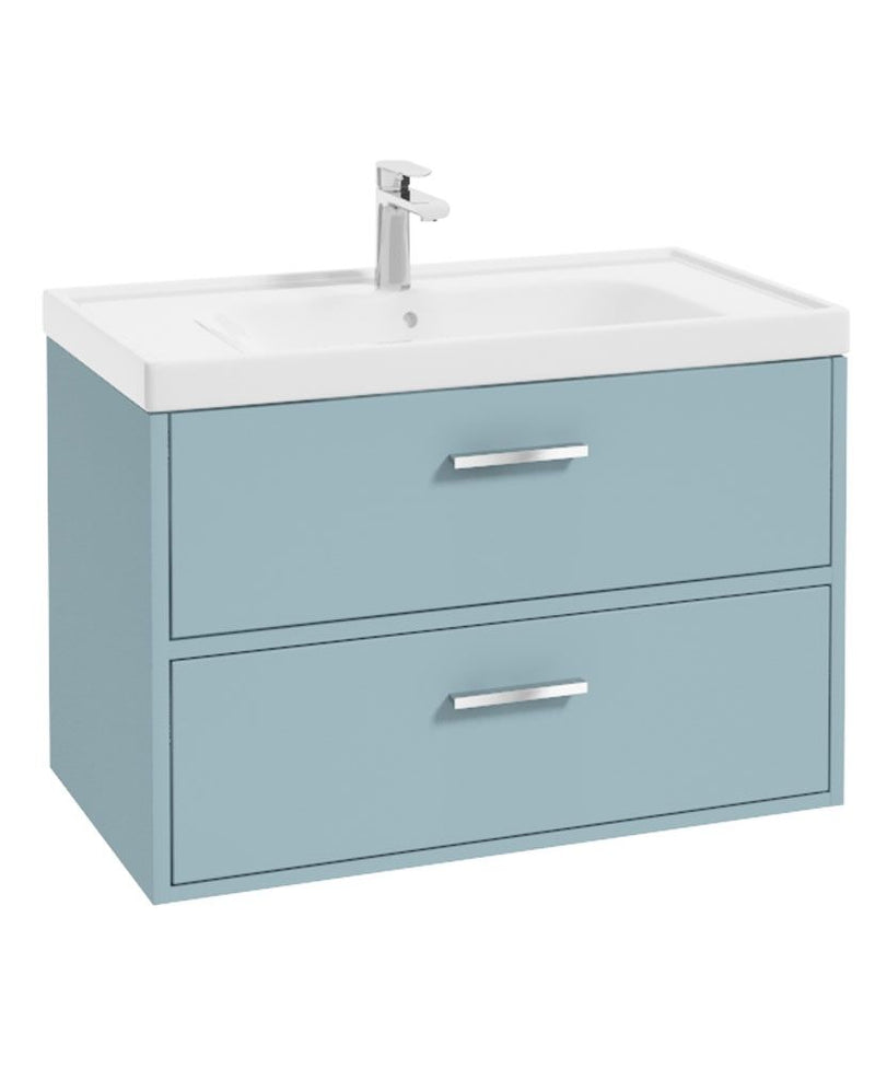 Завантажте зображення в засіб перегляду галереї, Sonas Finland Wall Hung 80Cm Two Drawer Vanity Uni
