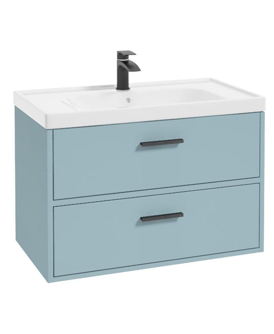 Sonas Finland Wall Hung 80Cm Two Drawer Vanity Unit