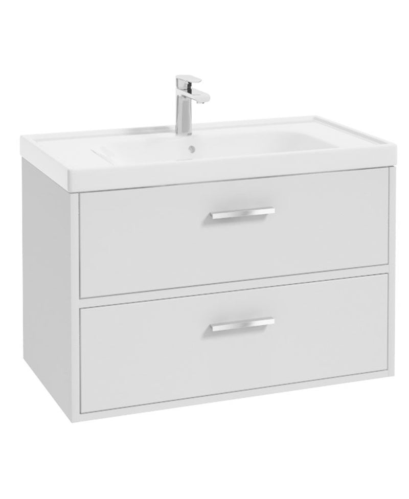 Завантажте зображення в засіб перегляду галереї, Sonas Finland Wall Hung 80Cm Two Drawer Vanity Unit
