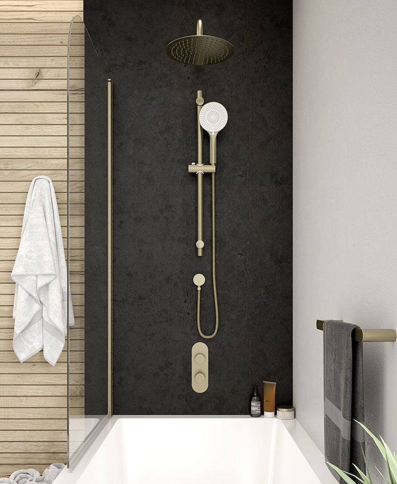 Load image into Gallery viewer, Sonas Alita Knurled Bath Set 1 | Brushed Gold | USH0106
