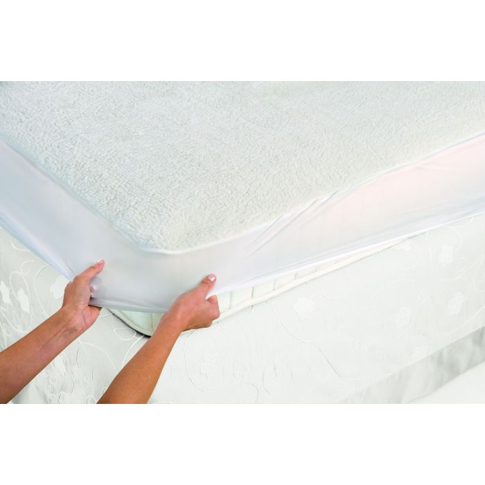 Load image into Gallery viewer, Imetec Fleece Adapto Double Dual Mattress Cover | 16733
