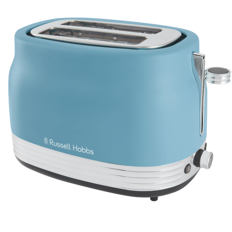 Завантажте зображення в засіб перегляду галереї, Russell Hobbs Hanley Retro Toaster 2 Slice | Blue | 28651

