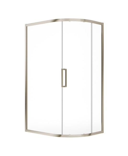 Sonas Aspect Single Door Offset Quadrant 1200X800Mm Shower Door | Brushed Nickel